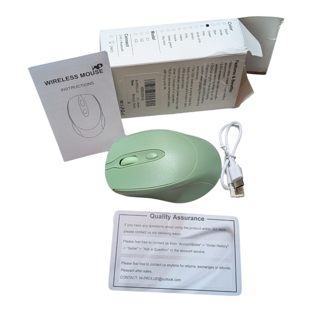 Brand New - Mint Green - Wireless Computer Mouse - Box Is A Little Damaged